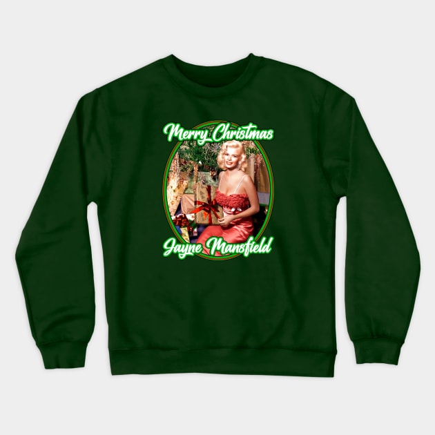 Jayne Mansfield: Merry Christmas Crewneck Sweatshirt by Noir-N-More